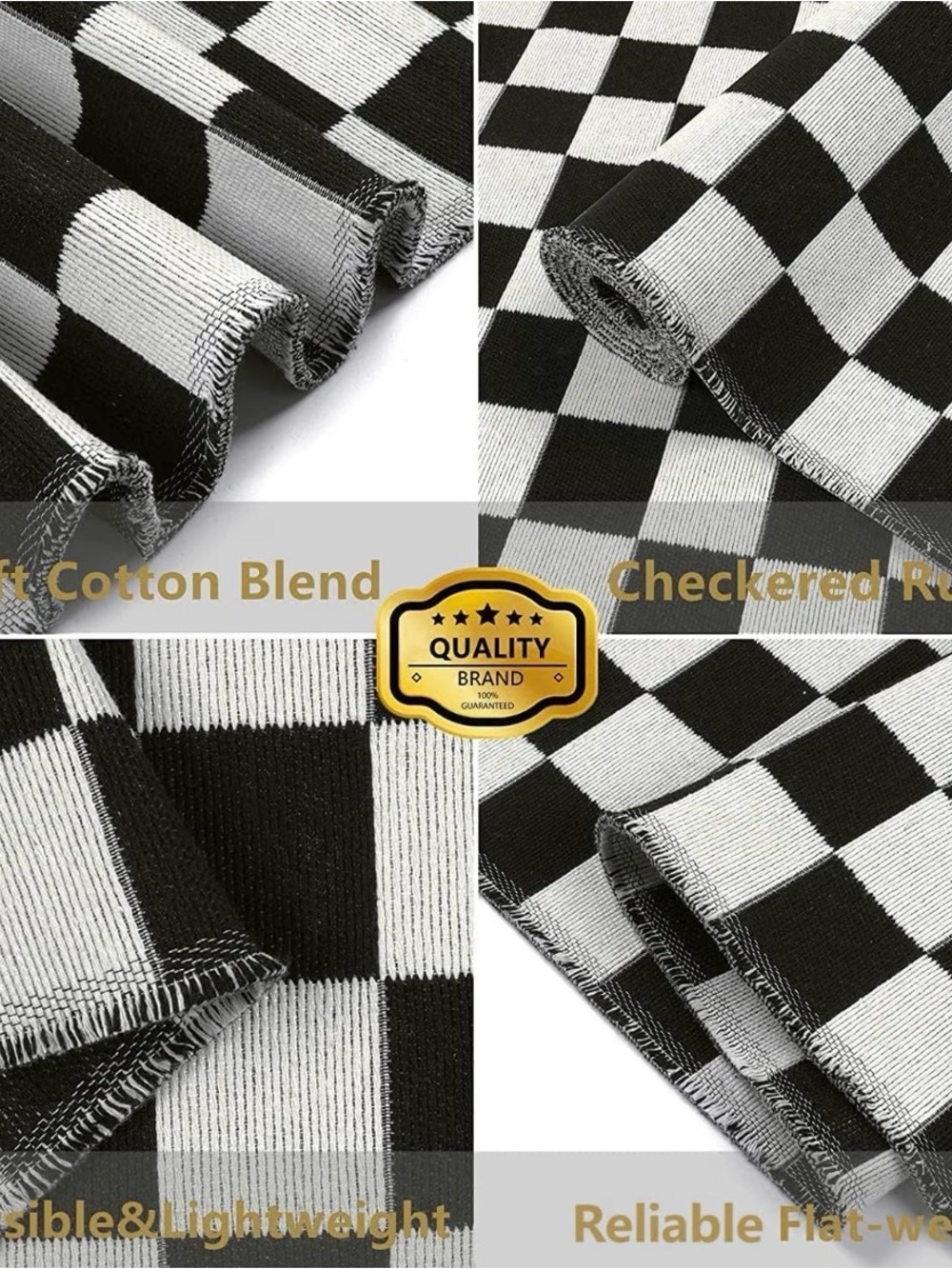 Checkerboard Rug, 2x3 Ft - Picture 4 of 9